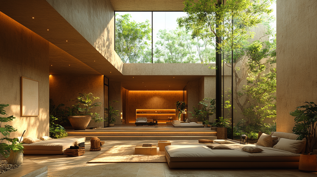 Image depicts a luxurious space in a luxury hotel.