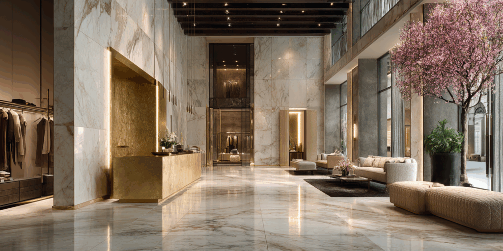 Interior of an ultra luxury boutique