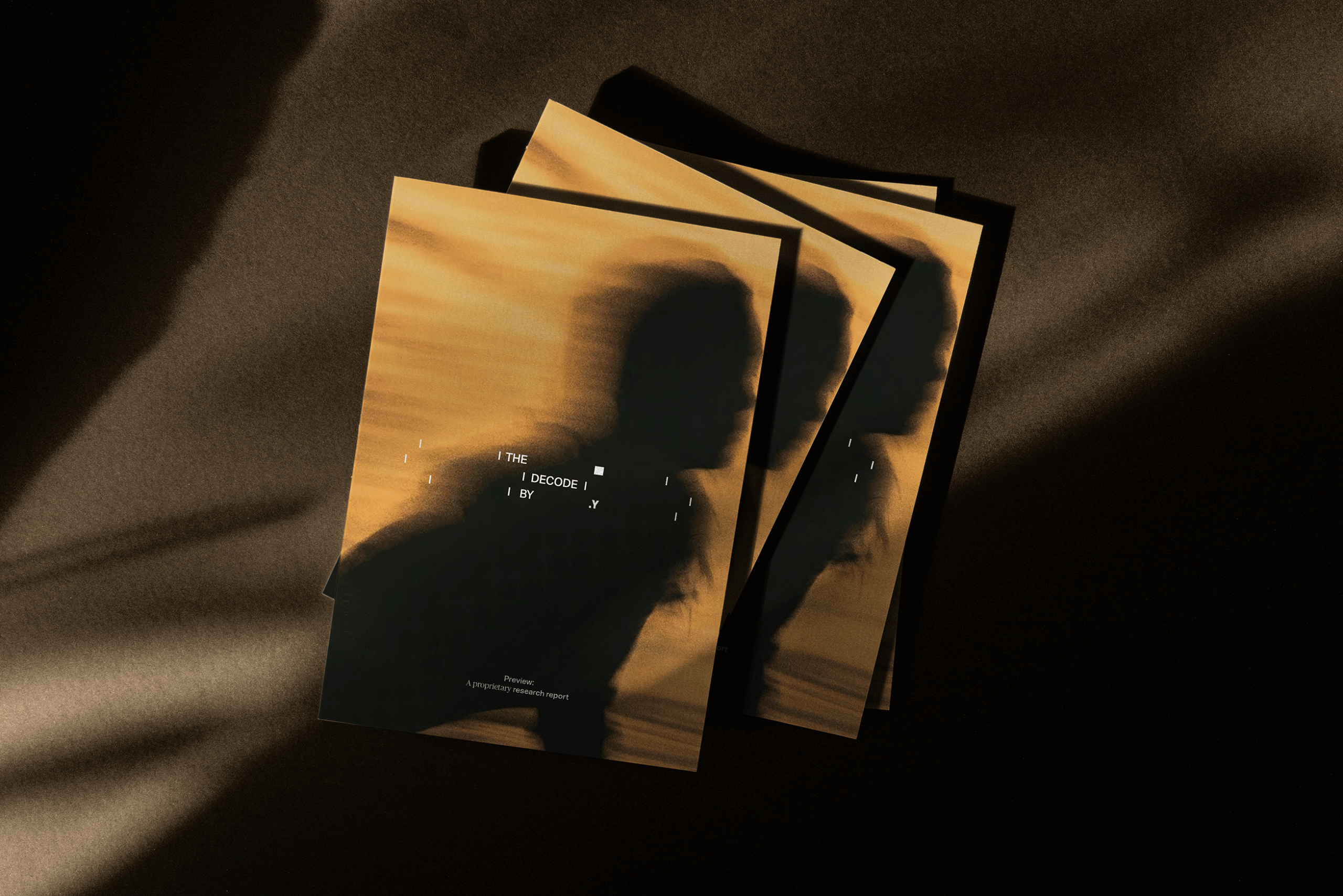 A stack of The Decode reports by Yonder Consulting
